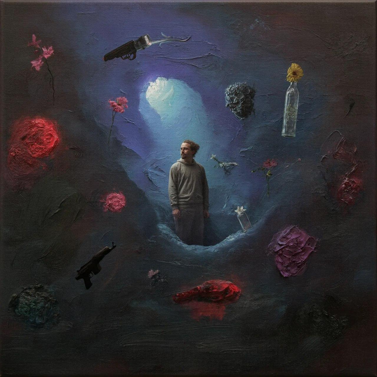 Cover art AI și grafică Photoshop pentru piesa „Lumea Mea”, creat de WSOD.PROD