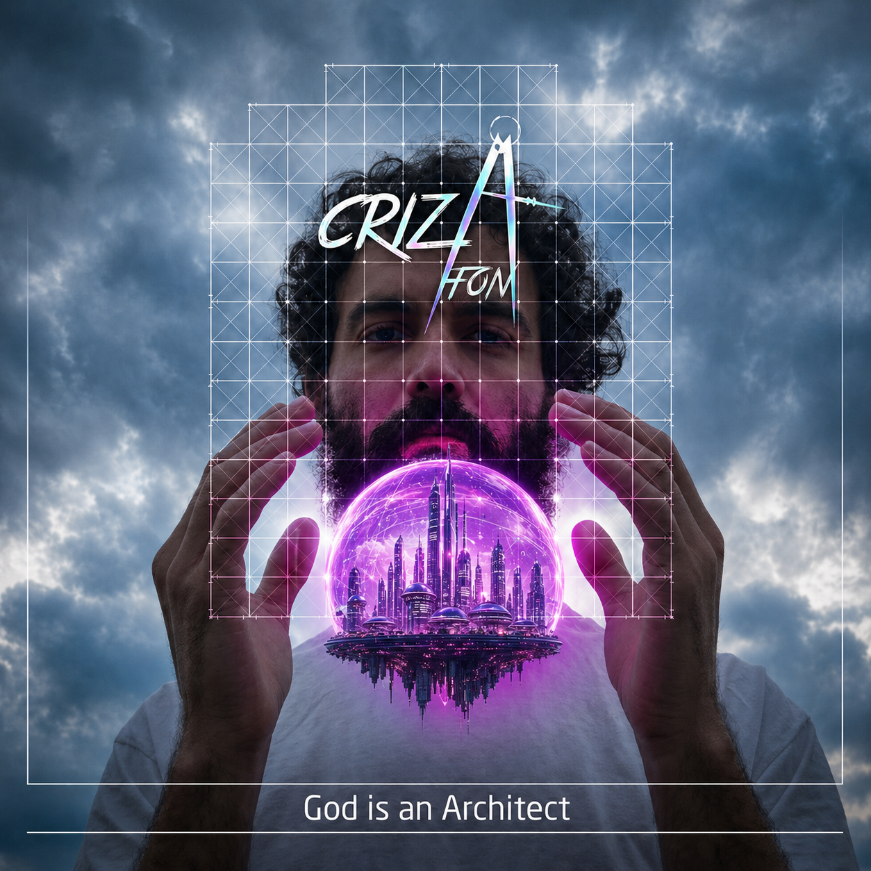 Cover art pentru EP-ul „God is an Architect” de Crizafon, creat de WSOD.PROD