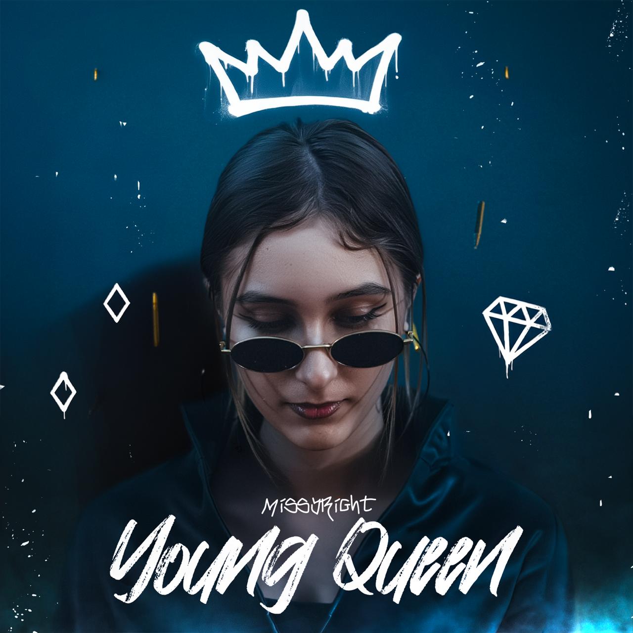 Design cover art pentru Melissa și piesa „Young Queen”, realizat de wsod.prod