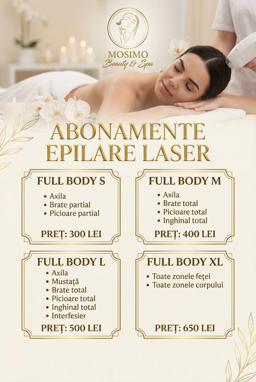 Design meniu pentru Mosimo Beauty Salon, realizat de wsod.prod