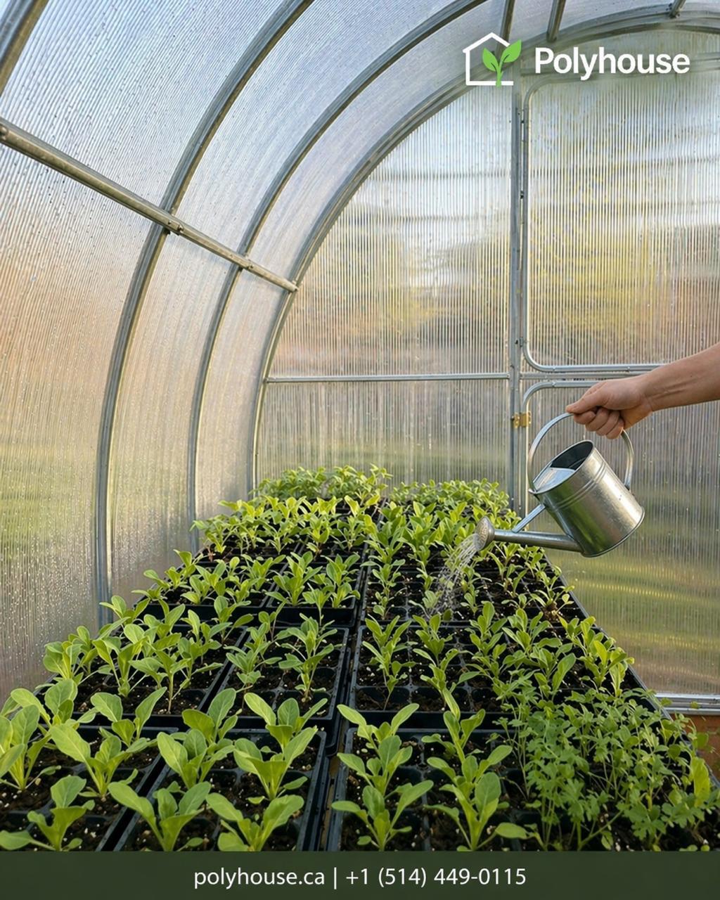 Vizual promoțional pentru răsaduri și îngrijirea plantelor în seră realizat de WSOD.PROD