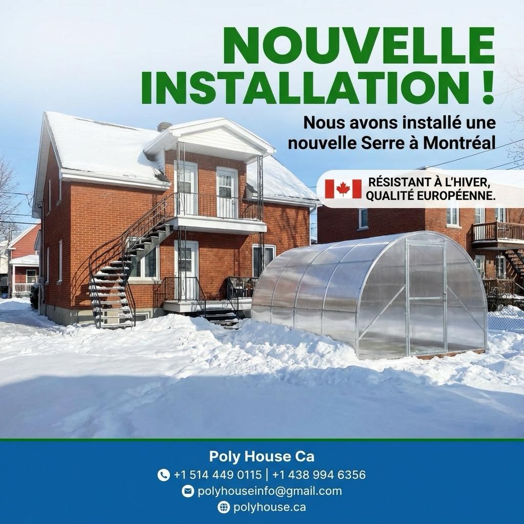 Grafică promoțională pentru sere de grădină din policarbonat Polyhouse, realizată de WSOD.PROD