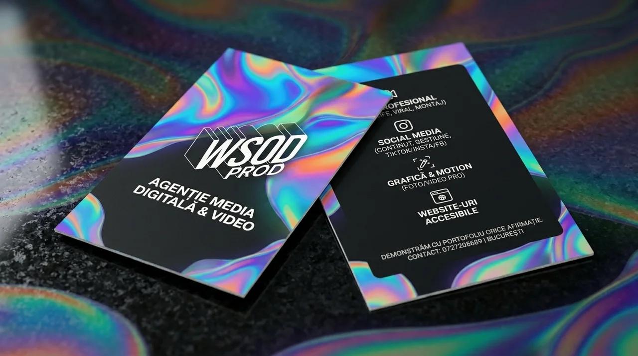 Design de carte de vizită premium pentru WSOD.PROD realizat de WSOD.PROD - Împreună